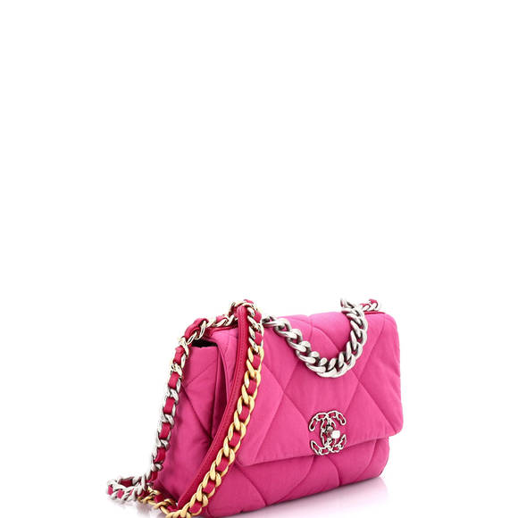 Chanel Medium 19 Flap Bag Quilted Canvas - Picture 2 of 8